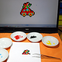 ���j�^�[�ɉf�����}�Ă����Ȃ���y�O�{�[�h�Ƀr�[�Y���|�`�|�`�u���Ă����܂�